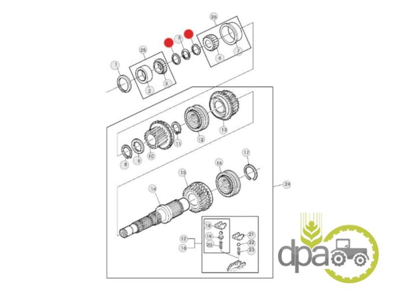 Siguranta transmisie 2.2mm John Deere L33272