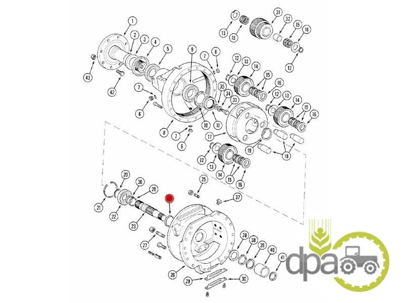 Simering ax planetar spate Fendt 3232603R1