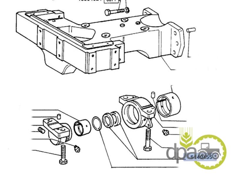 Simering bolt punte fata New Holland 5140455