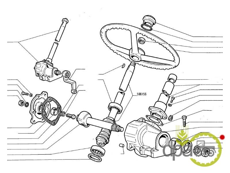 Simering caseta directie Fiat 4509873