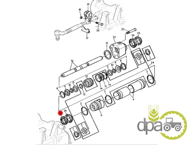 Simering cilindru directie John Deere L41216