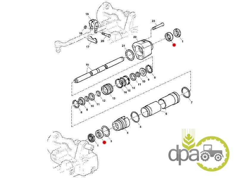 Simering cilindru directie John Deere L55572