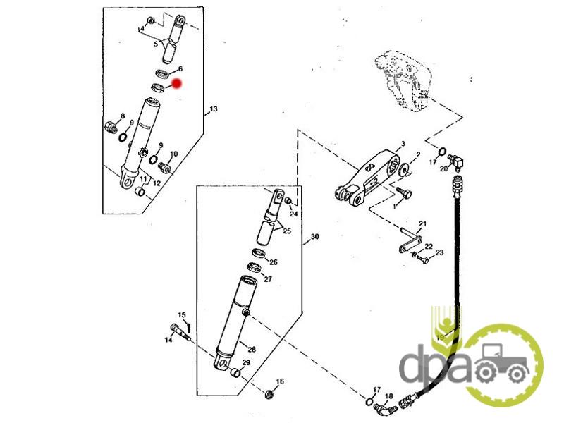 Simering cilindru ridicare hidraulica John Deere AR82412