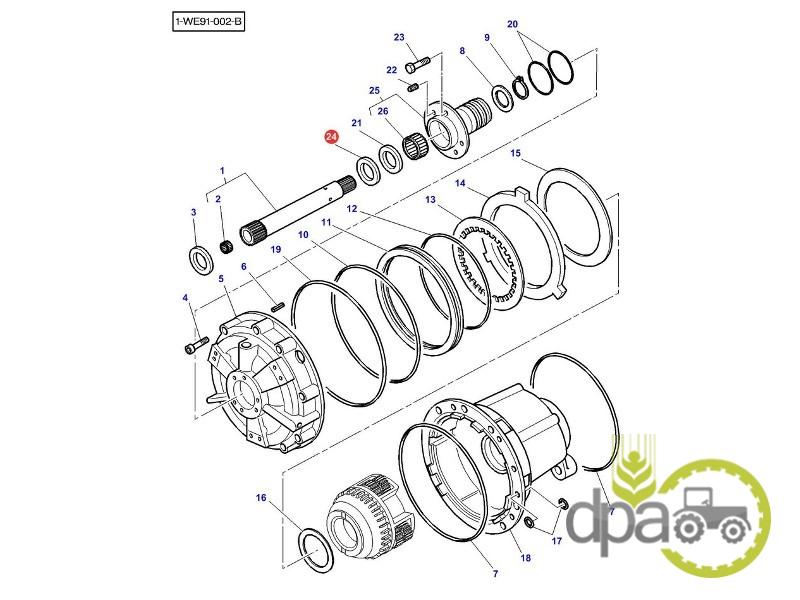 Simering inversor Massey Ferguson 3382237M1