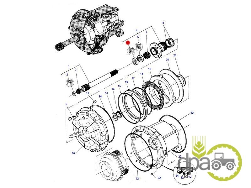 Simering inversor Massey Ferguson 3382237M1