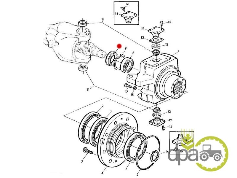 Simering planetara fata John Deere AL79951