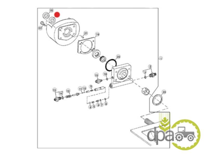 Simering pompa directie John Deere RE50994