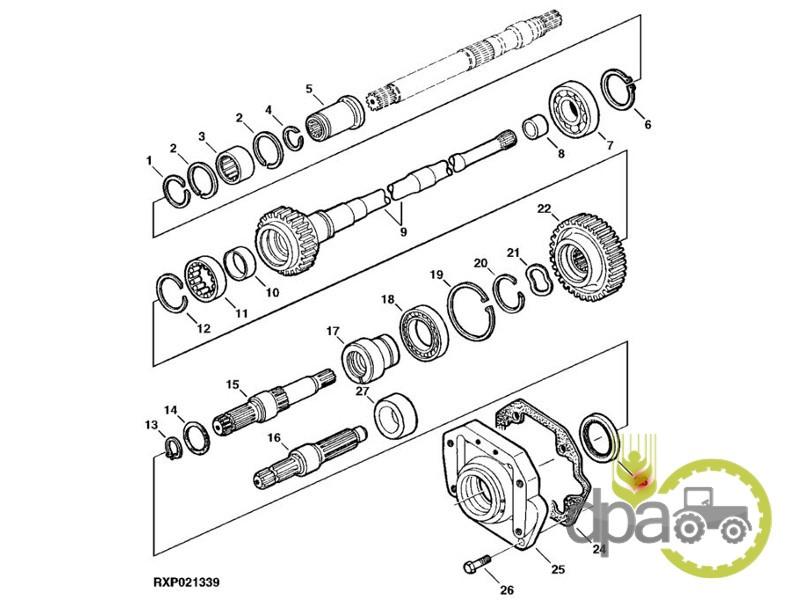 Simering priza putere John Deere AL68619