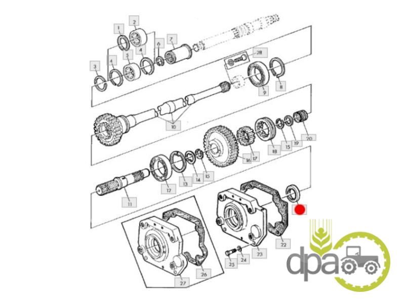 Simering priza putere john deere L34257