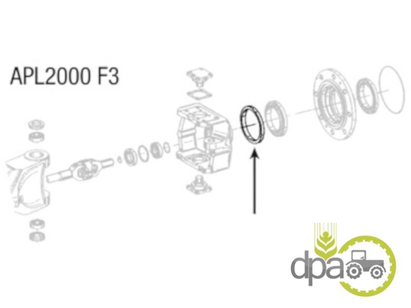 Simering roata fata John Deere 12018750B