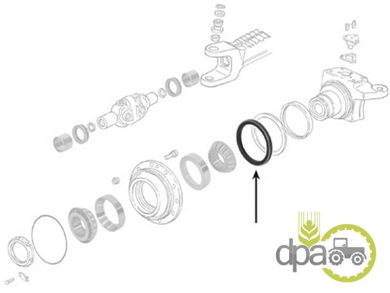Simering roata fata John Deere AL68210