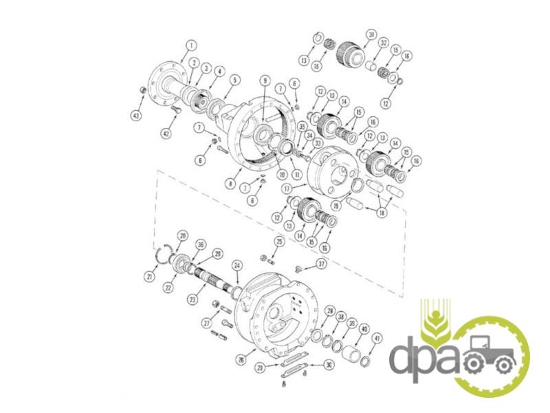 Simering roata spate Case IH 0734300068