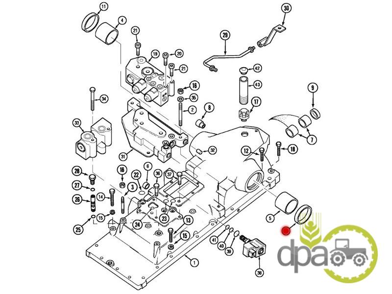 Simering stanga ax ridicare hidraulica Case IH A58223