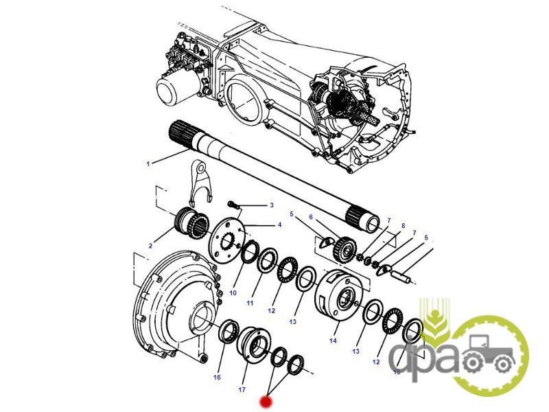 Simering transmisie Massey Ferguson 3052323M1