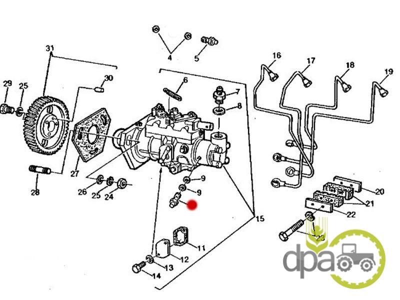 Supapa pompa injectie john deere AT29464