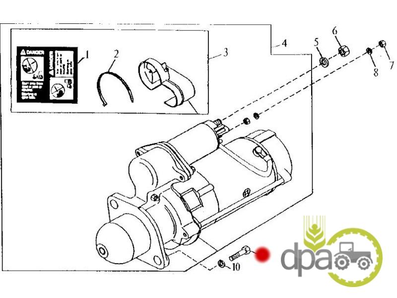 Surub electromotor John Deere 19H3239