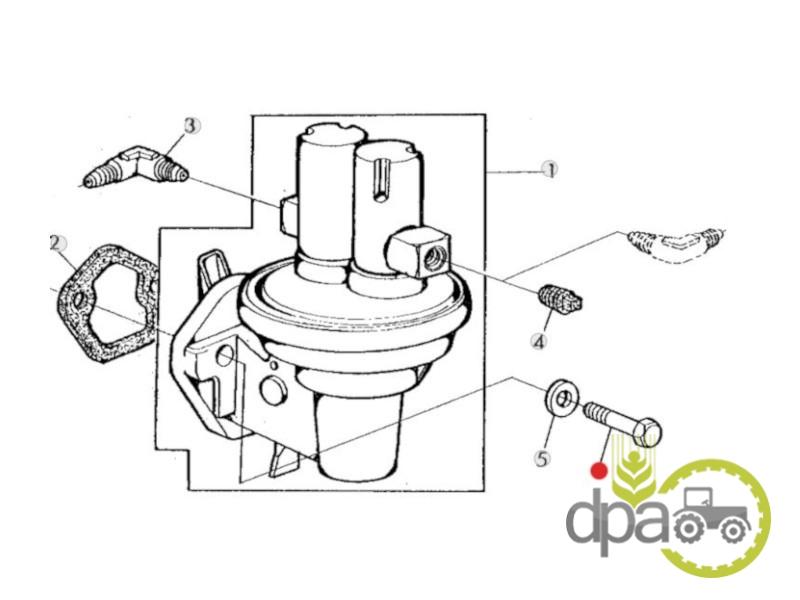 Surub pompa alimentare john deere 19H1849