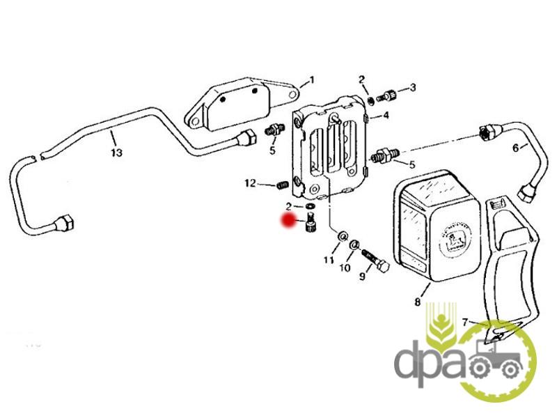 Surub suport filtru combustibil John Deere R48071