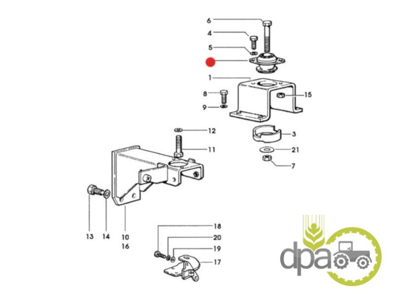 Tampon cabina Deutz 000752460