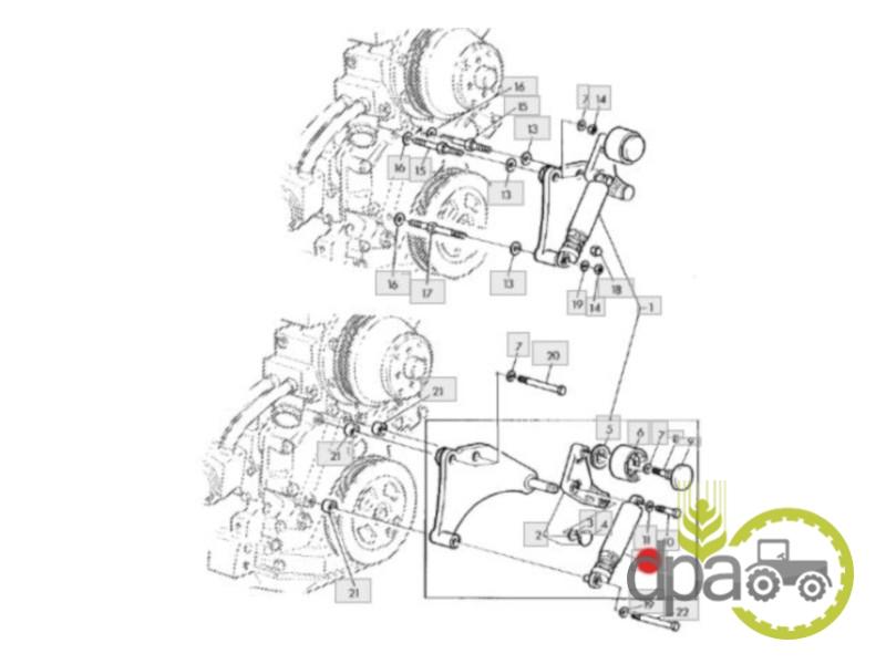 Telescop intinzator curea John Deere AL81301