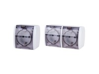 PRIZA DUBLA CU CAPAC SCHUKO