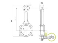 BIELA MOTOR John Deere