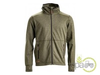 BLUZA POLAR BARBATI CU FERMOAR SI GLUGA VERDE L 52-54