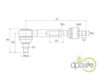 CAPAT DE BARA DREAPTA COMPLET Ford