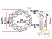 GRUP CONIC FATA 11X45 Massey Ferguson