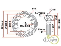 GRUP CONIC SPATE 6/37 Massey Ferguson