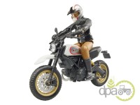 MOTOCICLETA CU MOTOCICLIST JUCARIE DUCATI DESERT SLED