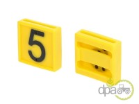 NUMAR MARCAJ 5 GALBEN 45X45MM Piese universale