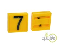 NUMAR MARCAJ 7 GALBEN 45X45MM Piese universale