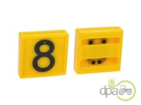 NUMAR MARCAJ 8 GALBEN 45X45MM Piese universale