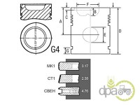 PISTON+SEGMENTI MOTOR Massey Ferguson