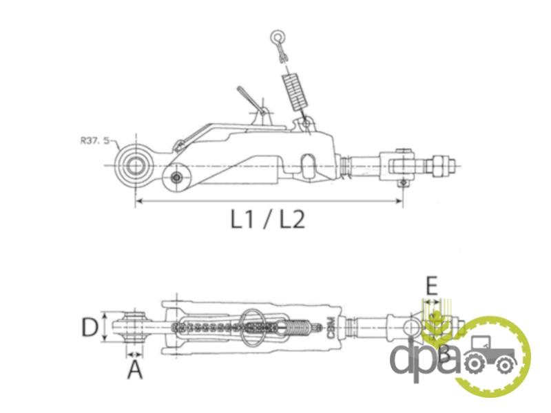 Tirant lateral John Deere AL201127
